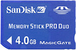  Sandisk Memory Stick PRO Duo 4Gb