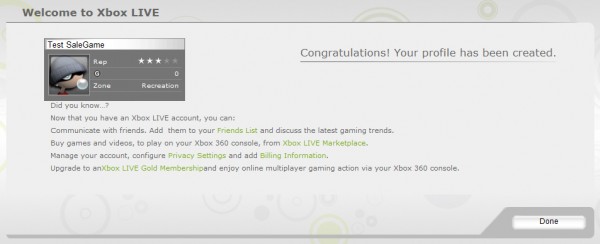   Gamer Tag ()  Xbox Live